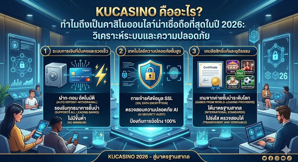 เจาะลึกระบบ KUCasino: ความโปร่งใสที่ตรวจสอบได้